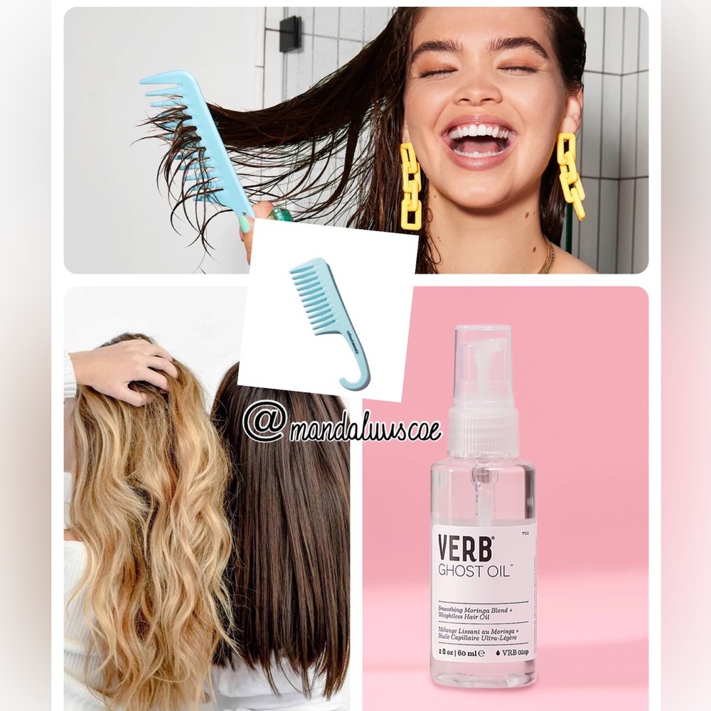 ⭐️Verb Ghost Weightless Hair Oil & Wide Tooth Comb
